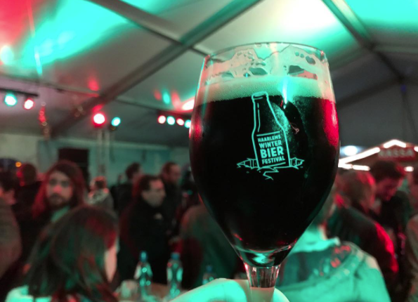 Image for We komen lekker in de stemming op het Haarlems Winterbier Festival. Logo by Synergique